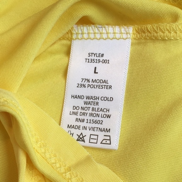 Lush yellow tie front tank NWT - Picture 4 of 4